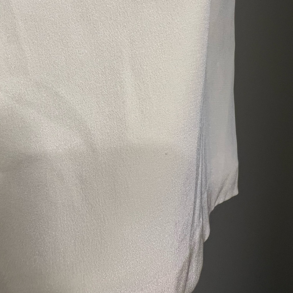 Cream Kate Spade Sleeveless Silk Blouse with Ruffle Collar GUC - Picture 5 of 11